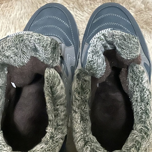 Women's Fashion Walking Shoes Hook Loop Outdoor Winter Warm Fur Lined Snow Boots - Picture 2 of 12